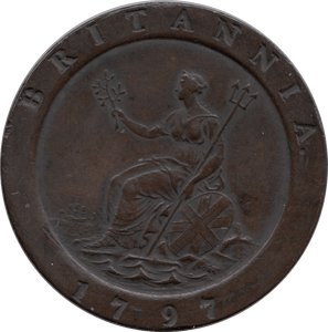 1797 CARTWHEEL PENNY ( GVF ) 3 - Penny - Cambridgeshire Coins