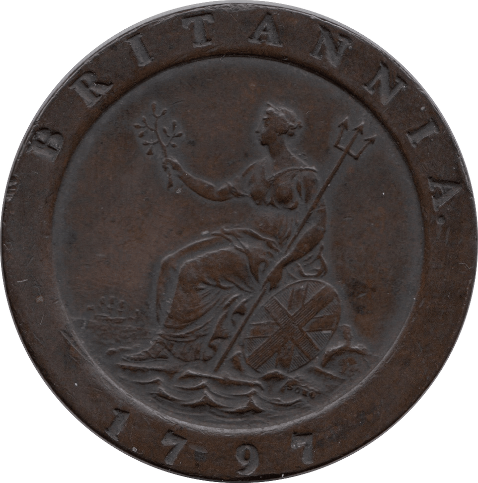 1797 CARTWHEEL PENNY ( GVF ) 3 - Penny - Cambridgeshire Coins