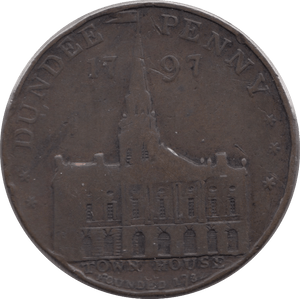 1797 DUNDEE TOWN HOUSE PENNY TOKEN - Token - Cambridgeshire Coins