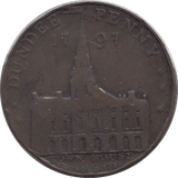 1797 DUNDEE TOWN HOUSE PENNY TOKEN - Token - Cambridgeshire Coins