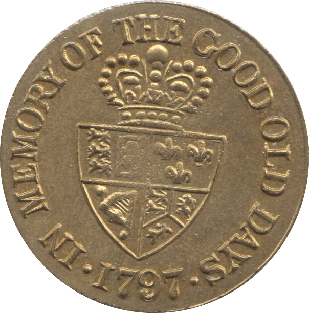 1797 GAMING TOKEN IN MEMORY OF THE GOOD OLD DAYS - Token - Cambridgeshire Coins