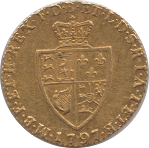 1797 GOLD HALF GUINEA GEORGE III ( EF ) - Guineas - Cambridgeshire Coins