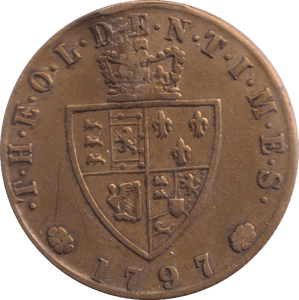 1797 HALF GUINEA GAMING TOKEN - GAMING TOKEN - Cambridgeshire Coins