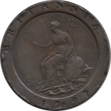 1797 TWOPENCE ( FINE ) REF 2 - TWOPENCE - Cambridgeshire Coins