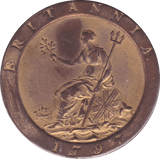 1797 PENNY ( GVF ) GOLD GILTED