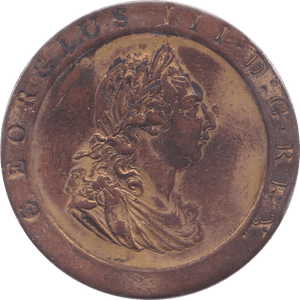 1797 PENNY ( GVF ) GOLD GILTED