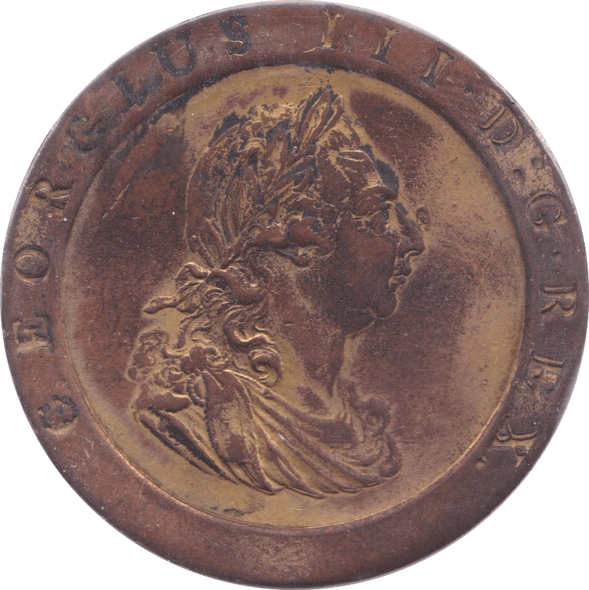 1797 PENNY ( GVF ) GOLD GILTED