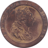 1797 PENNY ( GVF ) GOLD GILTED