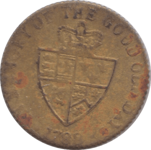 1798 GAMING TOKEN HALF GUINEA STYLE - GAMING TOKEN - Cambridgeshire Coins