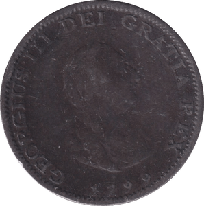 1799 FARTHING ( FINE ) - Farthing - Cambridgeshire Coins