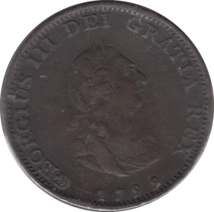 1799 FARTHING ( FINE ) - Farthing - Cambridgeshire Coins