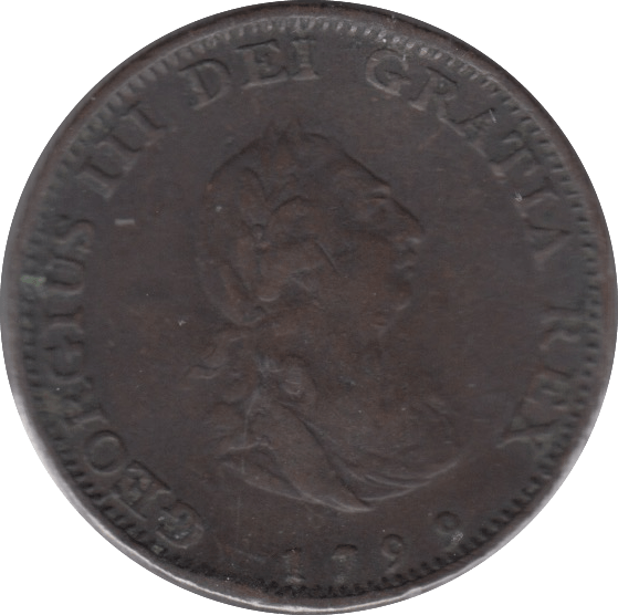 1799 FARTHING ( FINE ) - Farthing - Cambridgeshire Coins