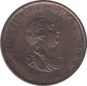 1799 HALFPENNY ( AUNC ) 8 - HALFPENNY - Cambridgeshire Coins