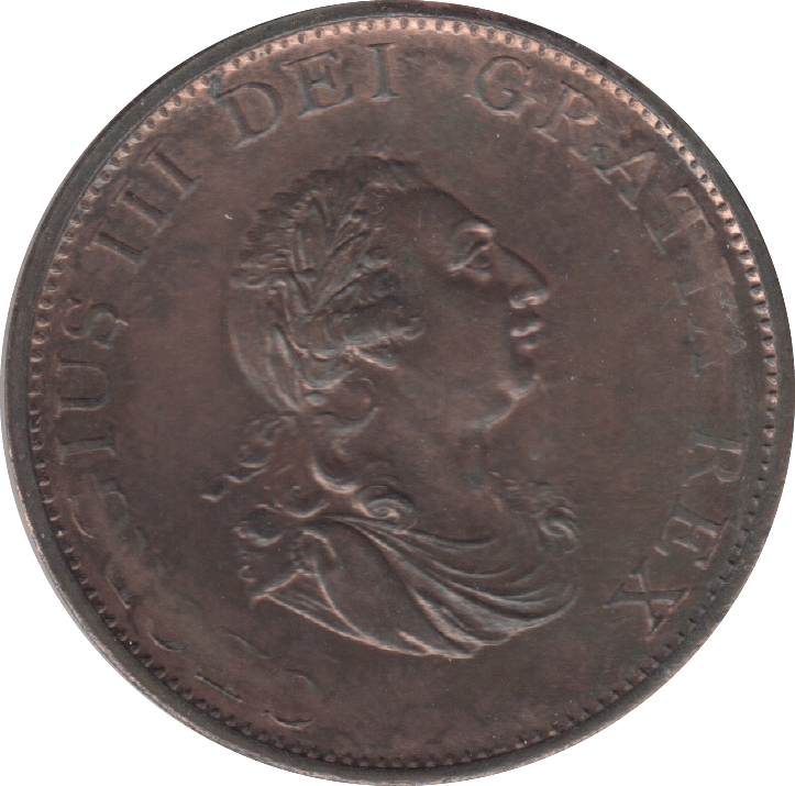 1799 HALFPENNY ( AUNC ) 8 - HALFPENNY - Cambridgeshire Coins
