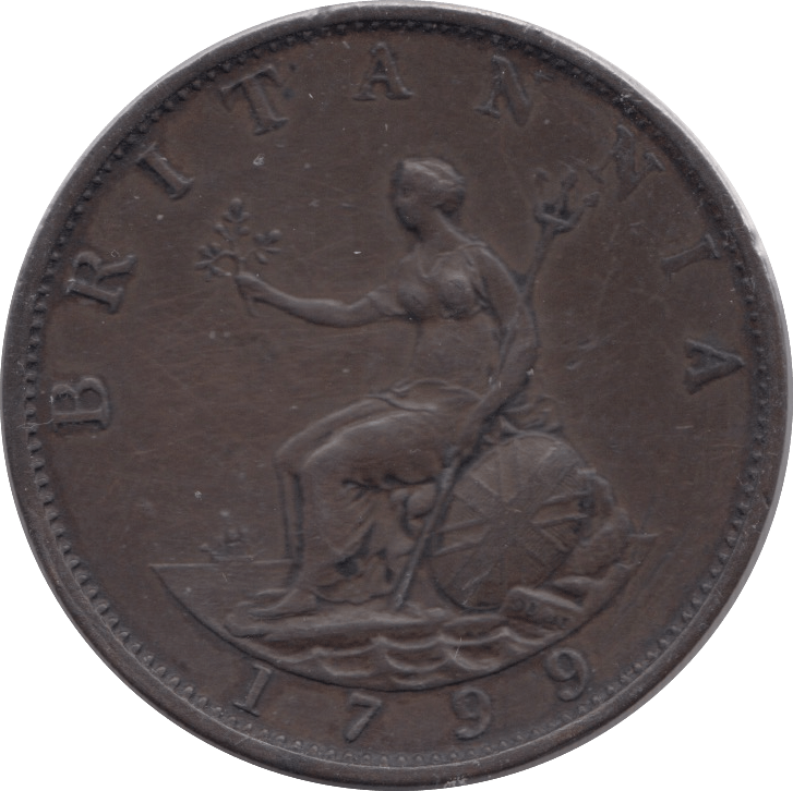 1799 HALFPENNY ( GVF ) 7 - HALFPENNY - Cambridgeshire Coins