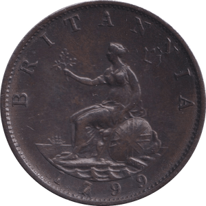 1799 HALFPENNY ( GVF ) - Halfpenny - Cambridgeshire Coins