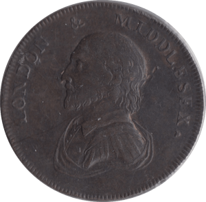 1799 HALFPENNY TOKEN LONDON & MIDDLESEX - HALFPENNY TOKEN - Cambridgeshire Coins