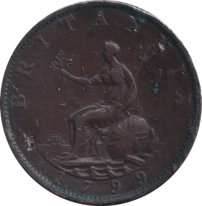 1799 HALFPENNY ( VF ) - Halfpenny - Cambridgeshire Coins