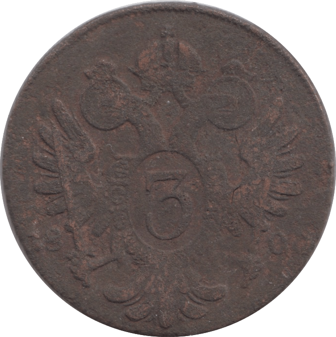 1800 AUSTRIA 3 KREUZER - WORLD COINS - Cambridgeshire Coins