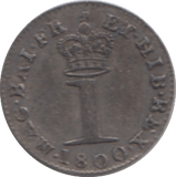 1800 MAUNDY ONE PENNY ( GVF ) - Maundy Coins - Cambridgeshire Coins