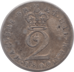 1800 MAUNDY TWO PENCE ( VF ) - Maundy Coins - Cambridgeshire Coins