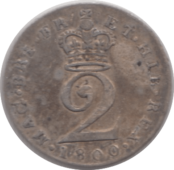 1800 MAUNDY TWO PENCE ( VF ) - Maundy Coins - Cambridgeshire Coins