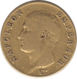 1804 AN13 GOLD 20 FRANC FRANCE A NAPOLEON SCARCE - Gold World Coins - Cambridgeshire Coins