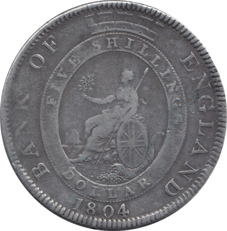 1804 SILVER TRADE DOLLAR 8 REALS - SILVER WORLD COINS - Cambridgeshire Coins