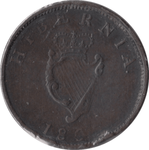 1805 IRELAND HALF PENNY - WORLD COINS - Cambridgeshire Coins