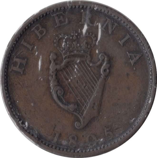 1805 IRELAND HALFPENNY - WORLD COINS - Cambridgeshire Coins