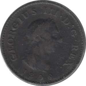 1806 FARTHING ( FINE ) - Farthing - Cambridgeshire Coins