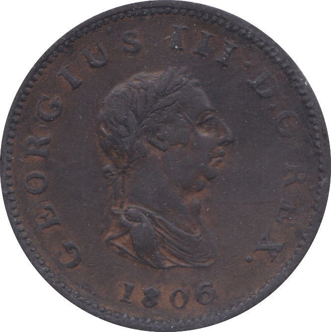1806 HALFPENNY ( EF ) A - Halfpenny - Cambridgeshire Coins