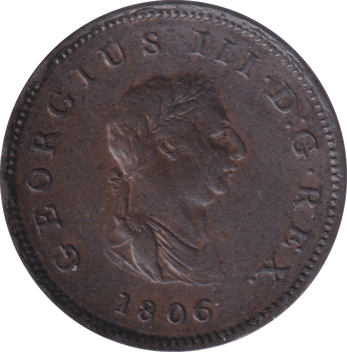 1806 HALFPENNY ( GVF ) - Halfpenny - Cambridgeshire Coins