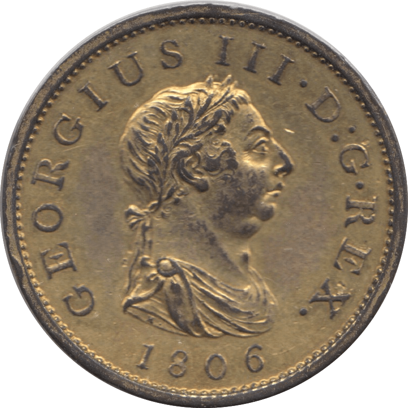 1806 PENNY ( AUNC ) GOLD GILTED - Penny - Cambridgeshire Coins