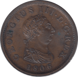 1806 PENNY ( EF ) - Penny - Cambridgeshire Coins