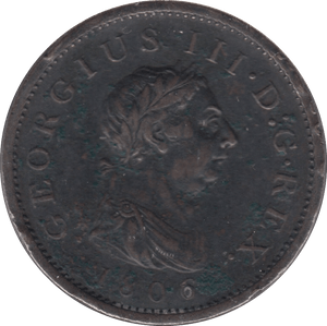 1806 PENNY ( FINE ) 8 - Penny - Cambridgeshire Coins