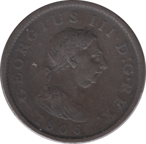 1806 PENNY ( FINE ) - Penny - Cambridgeshire Coins