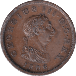 1806 PENNY ( UNC ) - Penny - Cambridgeshire Coins