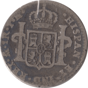 1806 SILVER ONE REAL SPAIN - SILVER WORLD COINS - Cambridgeshire Coins