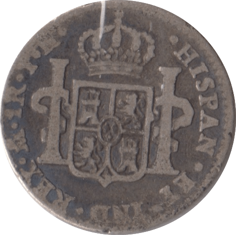 1806 SILVER ONE REAL SPAIN - SILVER WORLD COINS - Cambridgeshire Coins