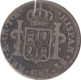 1806 SILVER ONE REAL SPAIN - SILVER WORLD COINS - Cambridgeshire Coins