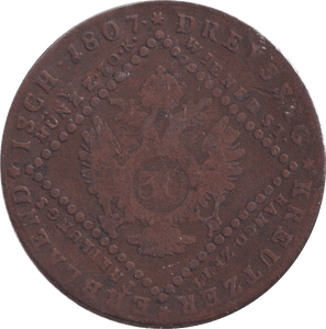 1807 30 KREUZER AUSTRIA - WORLD COINS - Cambridgeshire Coins