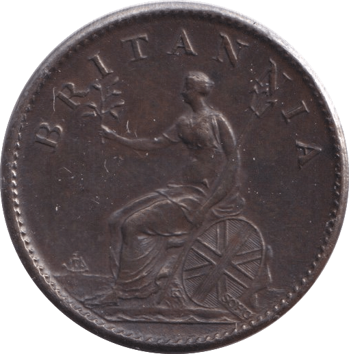 1807 FARTHING ( AUNC ) - Farthing - Cambridgeshire Coins
