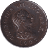 1807 FARTHING ( AUNC ) - Farthing - Cambridgeshire Coins