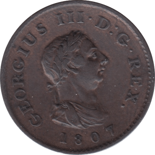1807 FARTHING ( EF ) - Farthing - Cambridgeshire Coins