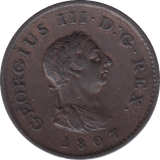 1807 FARTHING ( EF ) - Farthing - Cambridgeshire Coins