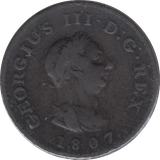 1807 FARTHING ( FINE ) 1 - Farthing - Cambridgeshire Coins