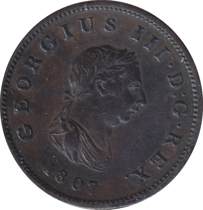 1807 HALFPENNY ( EF ) - Halfpenny - Cambridgeshire Coins
