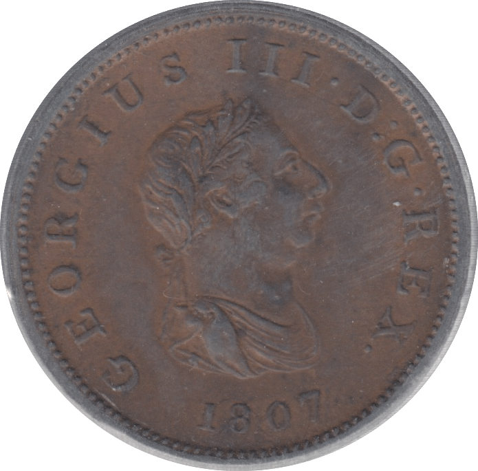 1807 HALFPENNY ( EF ) - Halfpenny - Cambridgeshire Coins