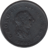 1807 HALFPENNY ( GF ) 2 - WORLD COINS - Cambridgeshire Coins